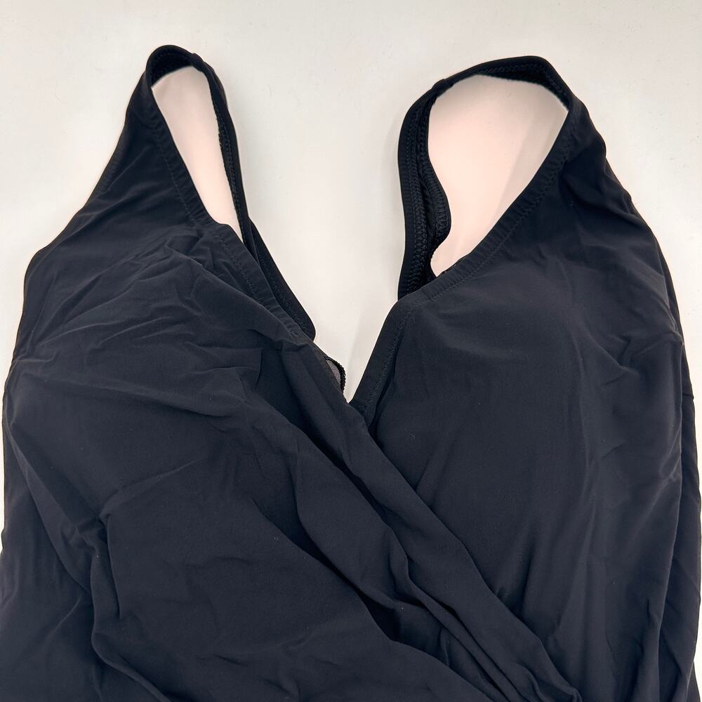 Gottex Black Wrap Swimsuit One Piece Size 16 - Picture 8 of 11